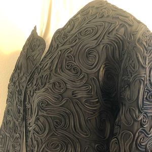 Chico’s Travelers elegant black lace jacket